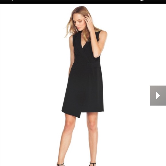 White House Black Market Surplice Tux Dress