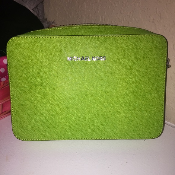 Lime Green Michael Kors Side Purse
