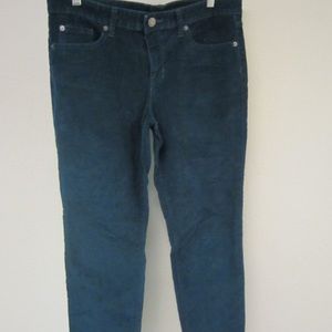 Teal corduroy pants