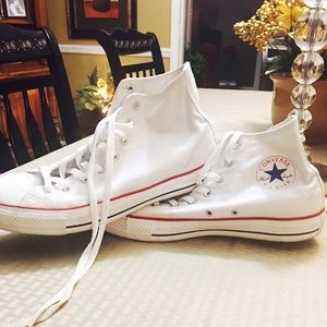 Men's White High-Top converse