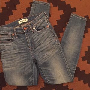 Madewell 9" high riser skinny jeans size 25 💙