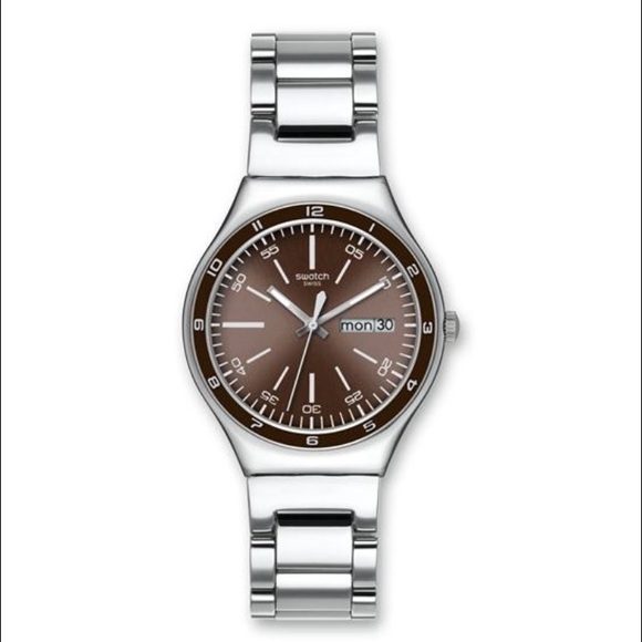 SWATCH brown men's watch. NIB