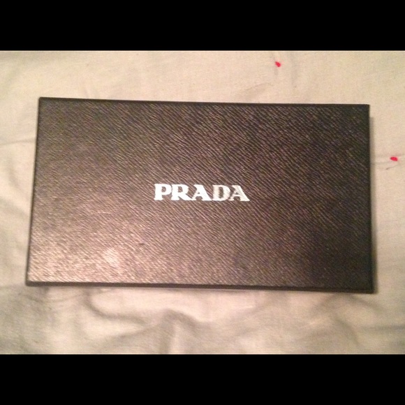 Prada quilted wallet.