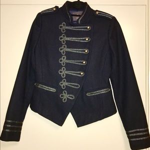 Navy Military-Style Jacket