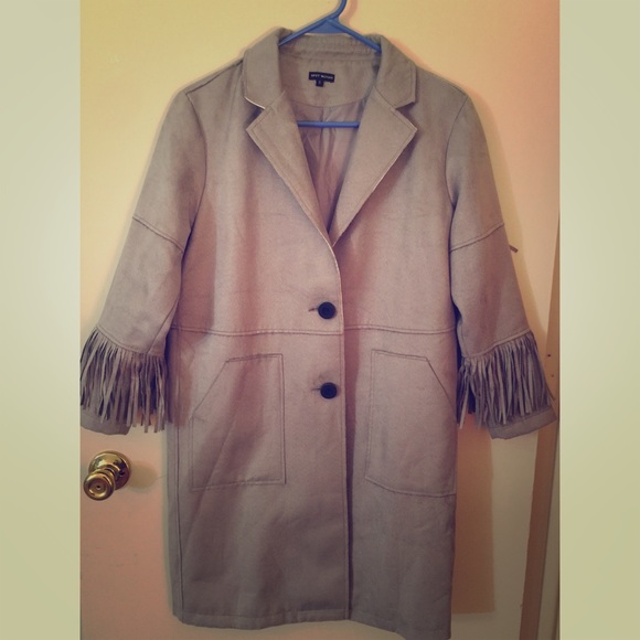 Grey Jacket with tassels
