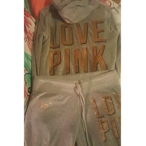 Victoria's Secret PINK matching hoodie/pants