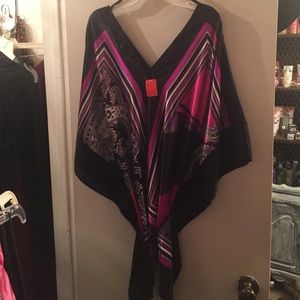 Kimono silk stretch top new