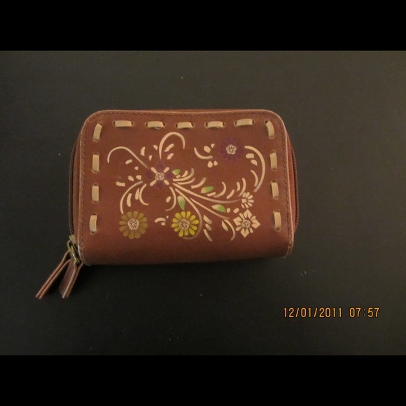 Floral print wallet