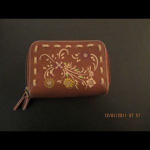 Floral print wallet