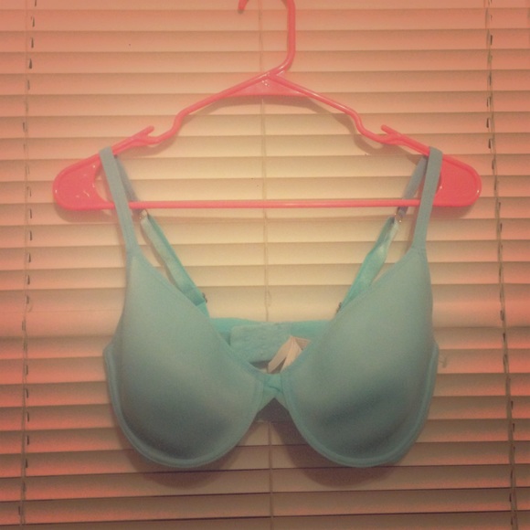 Baby blue bra