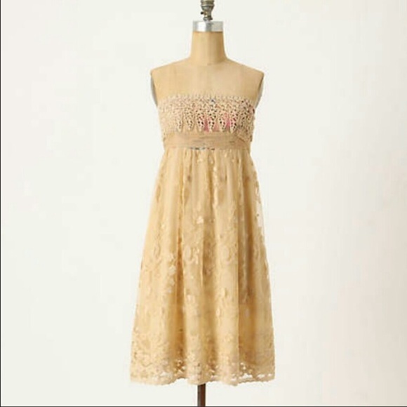 Anthropologie Zehavale Oblique Blooms Lace Dress