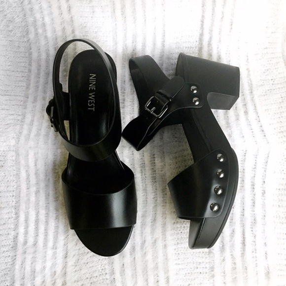 NINE WEST Cecilia Platform Sandal with Ankle Strap