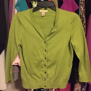 Lime green cardigan