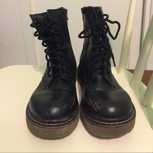 Black SODA Combat Boots