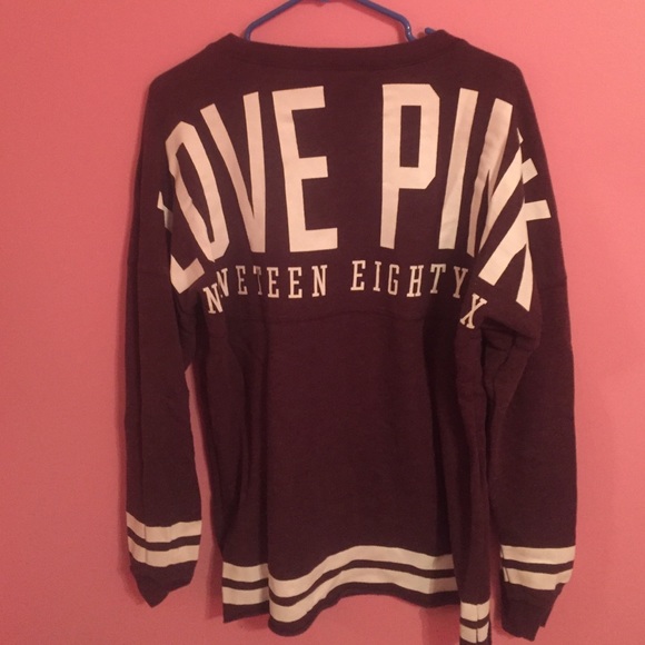 Burgundy Crewneck by PINK