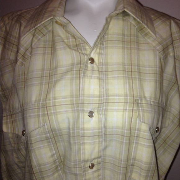 Light yellow Cowboy rockabilly shirt
