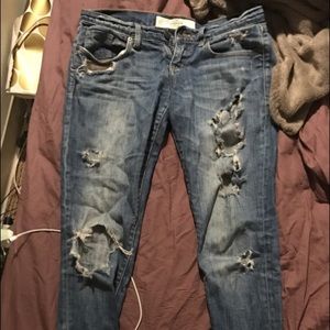 Abercrombie ripped pants 00R