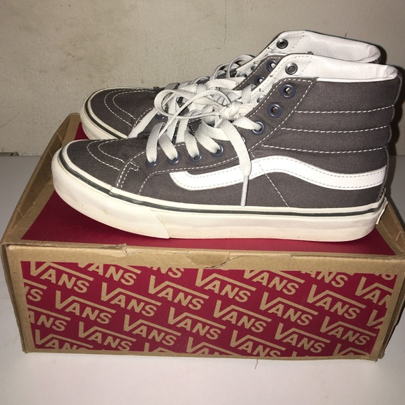 Grey SK8-Hi Slim Vans