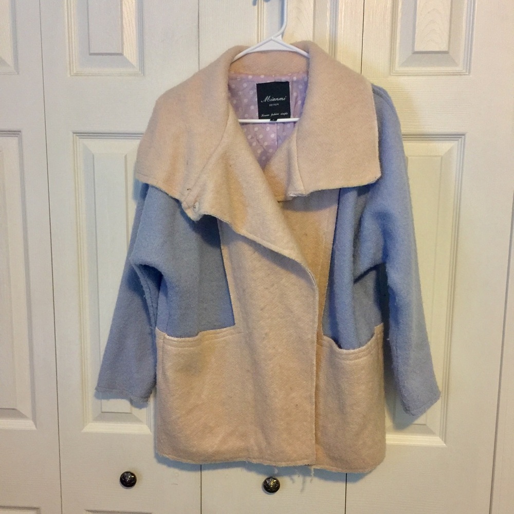 Blue and Cream Coat