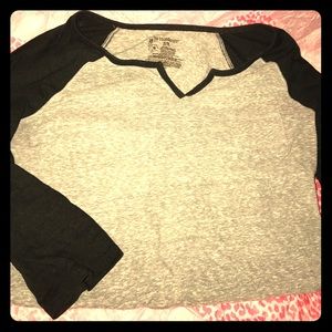 Black & Grey 3/4 sleeve