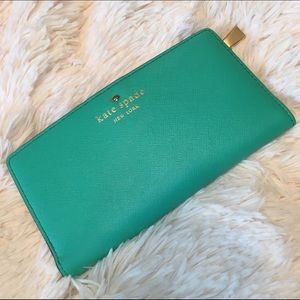 Aqua green Kate Spade wallet