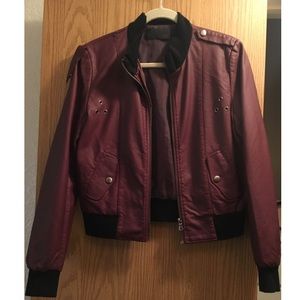 Faux leather jacket