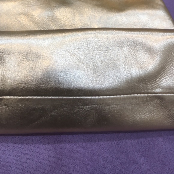 👑handmade gold metallic calf bag 🌸 - Picture 2 of 5