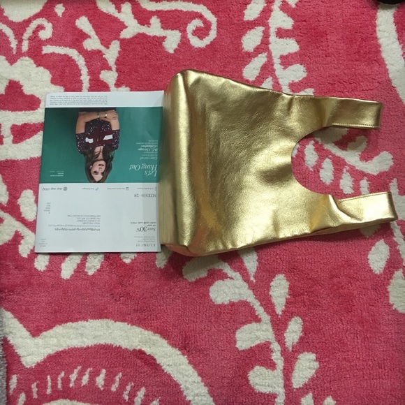 👑handmade gold metallic calf bag 🌸 - Picture 5 of 5