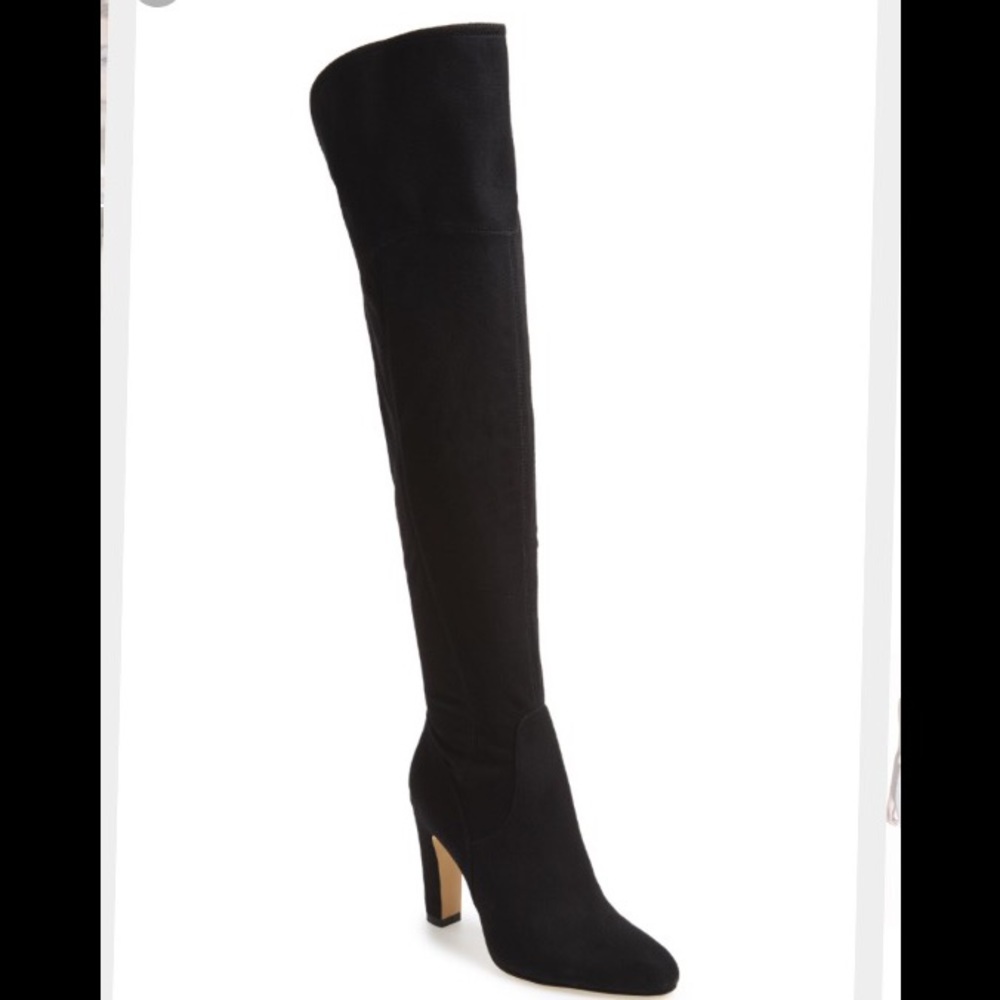 Black Ivanka Trump over the knee boots