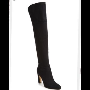 Black Ivanka Trump over the knee boots