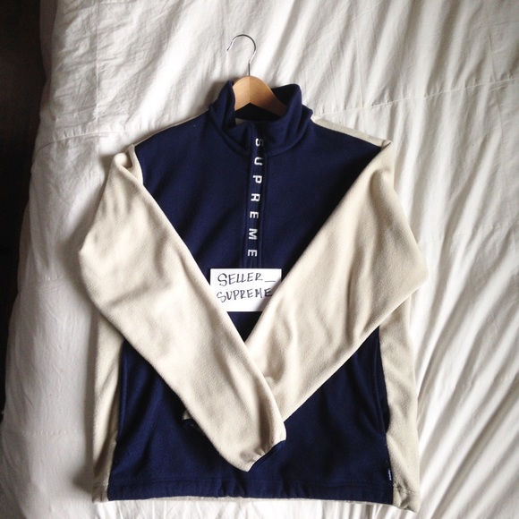 Supreme 2-Tone Navy/White fleece