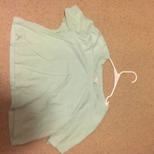 Light blue crop top