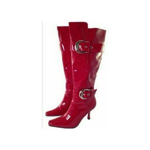 Chinese Laundry Red Pantene Leather Boots