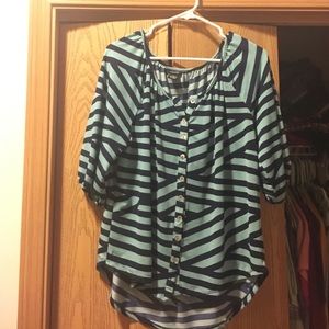 Blue stripped shirt