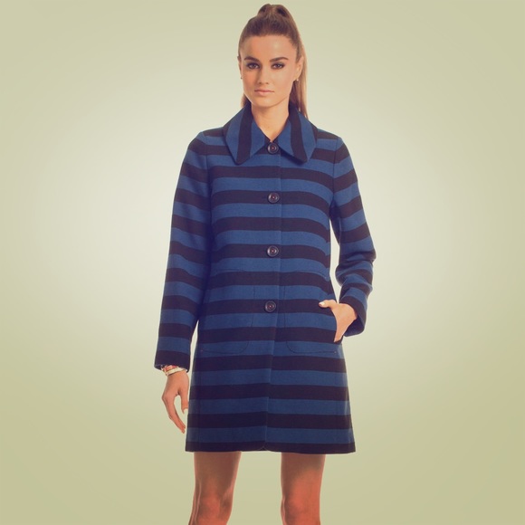 Trina Turk 'Zoey' Striped Coat