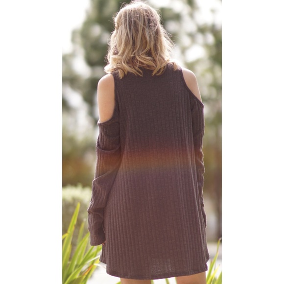 Cold Shoulder Sweater Dress - Picture 3 of 4