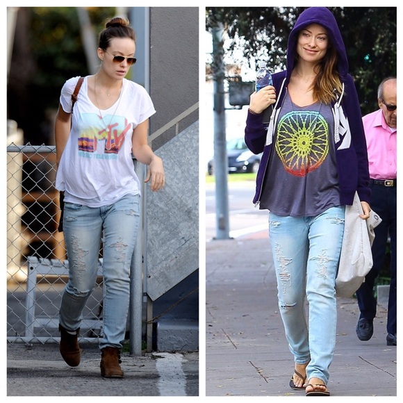 Y2K AEO Light Destroyed Vintage Skinny Jeans - Picture 2 of 9