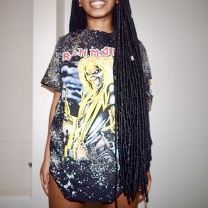 NWT✨Bleached Iron Maiden tee