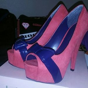 Brand new Suede Heels 5.5 inch heel