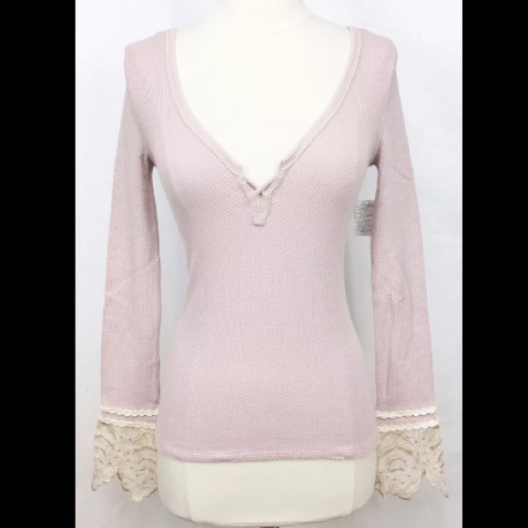 NWT XS & M Free People Last Dance Thermal Top - Picture 2 of 4