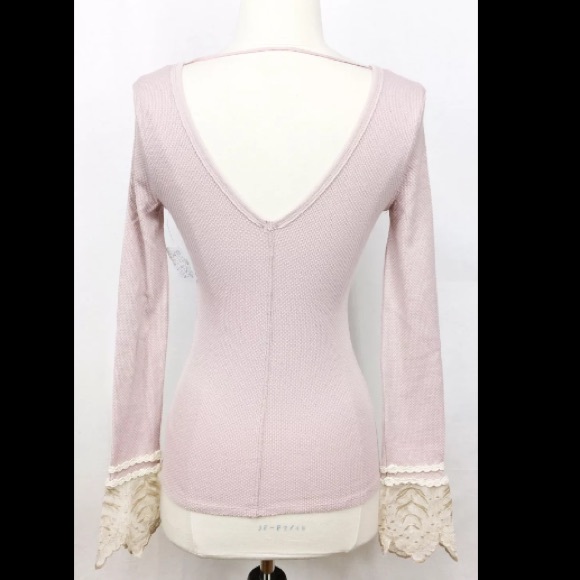 NWT XS & M Free People Last Dance Thermal Top - Picture 3 of 4