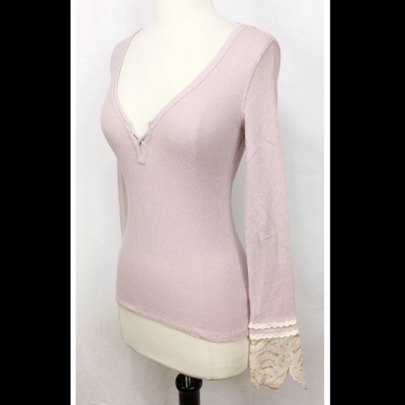 NWT XS & M Free People Last Dance Thermal Top - Picture 4 of 4