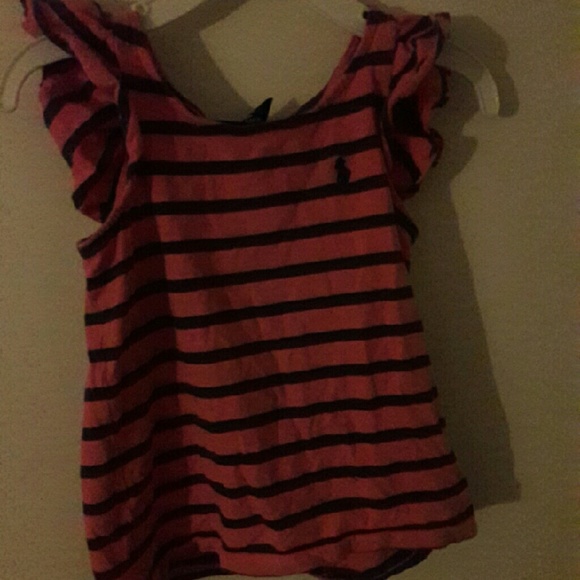 Ralph Lauren pink and blue strips shirt