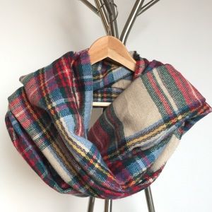 Tartan Plaid Frayed Blanket Scarf Forever 21