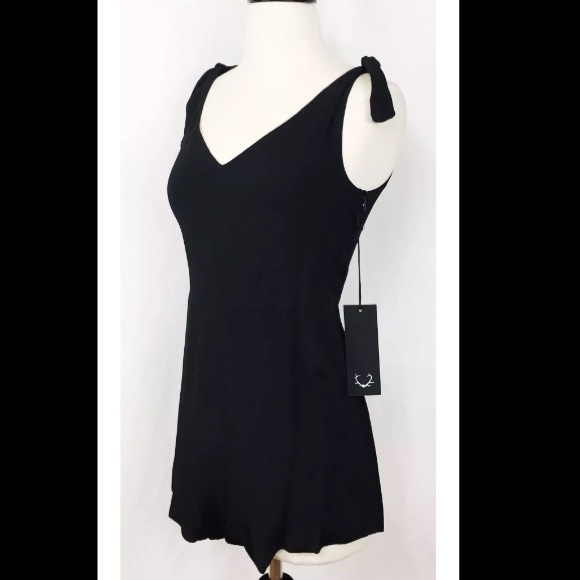 NWT XS For Love and Lemons Black Romper - Picture 4 of 4