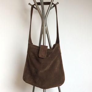 GAP Brown Suede Hobo Bag
