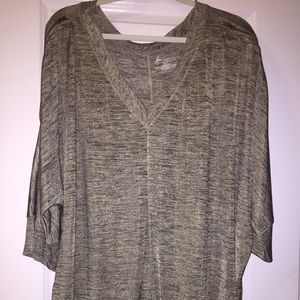 Lane Bryant top with zipper detail