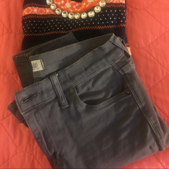 Madewell High Riser skinny pants in grey, size 26