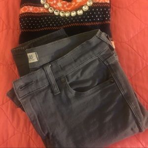 Madewell High Riser skinny pants in grey, size 26