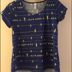 Lularoe Classic Tee, M, Bird print